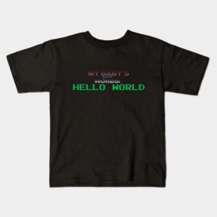 hello world Kids T-Shirt